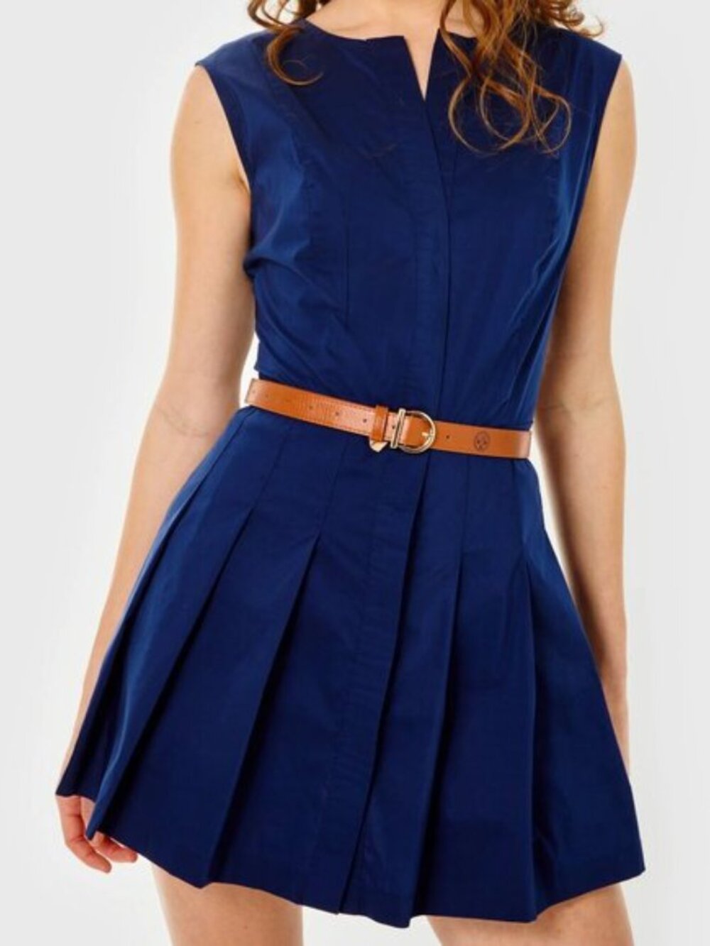 XXS Cartolina Hadley Belted Romper in Navy with Belt